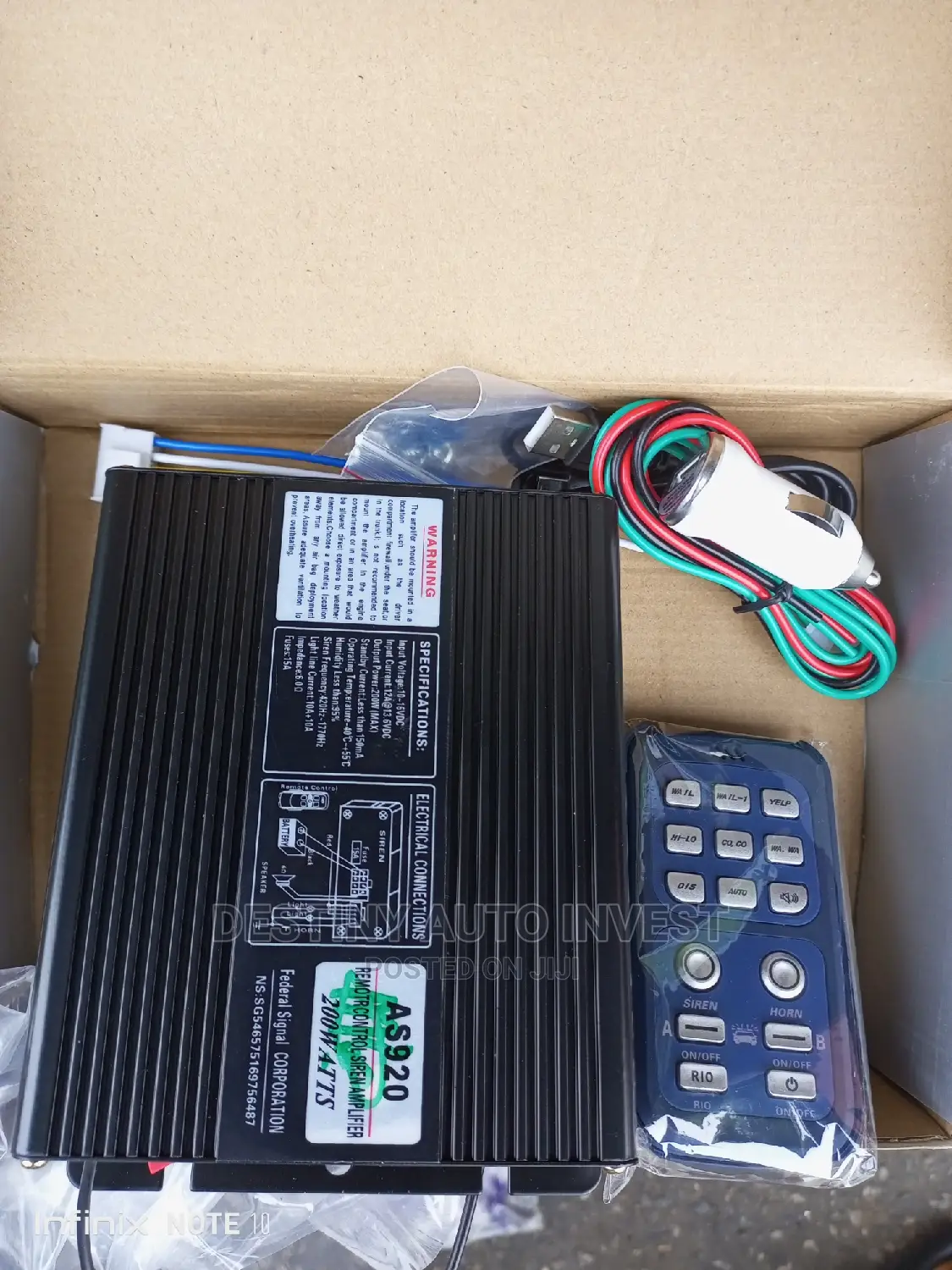 Remote Control Siren Amplifier