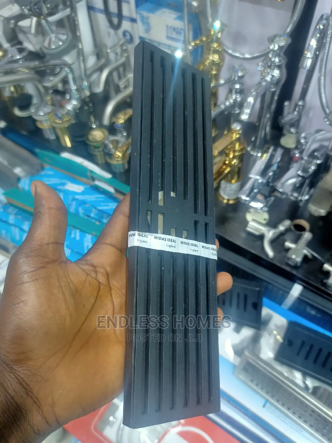 Long Black Floor Drain