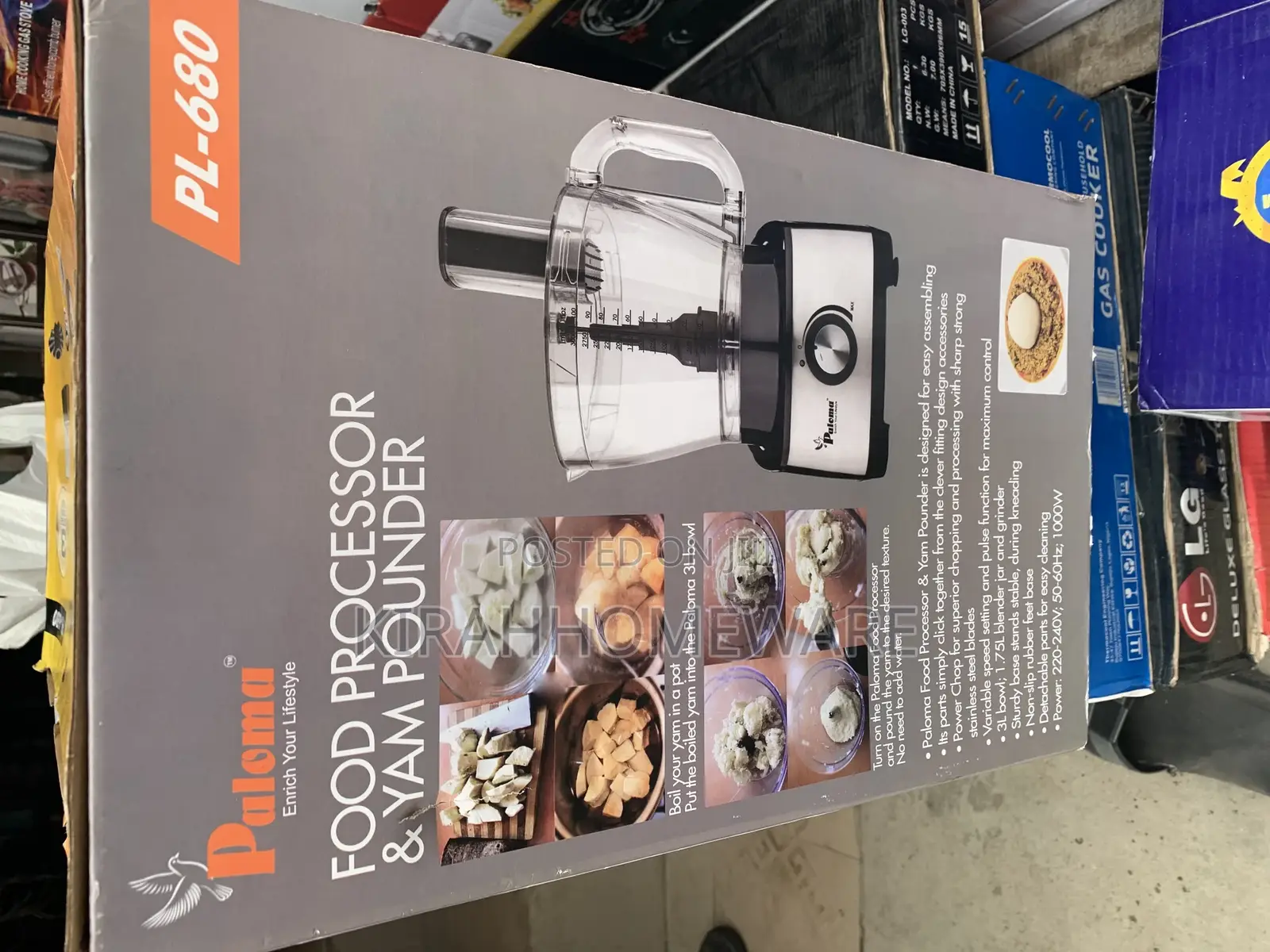 Paloma Food Processor 1000w