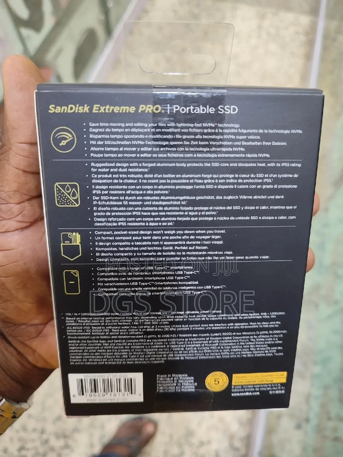 Sandisk Extreme Pro Portable SSD 2tb 2000mbs