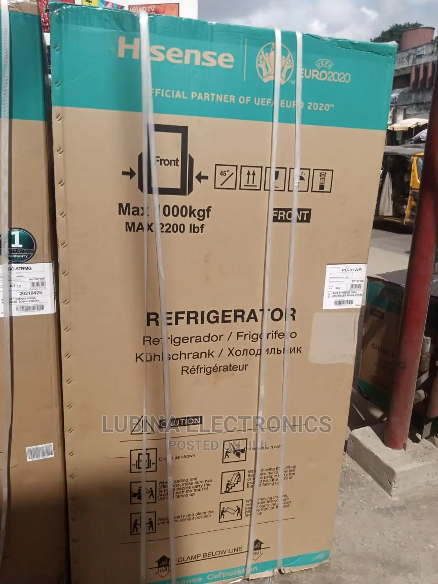 Brand New HISENSE(REF67WS)514L/Side by Side Fridge/Silver/