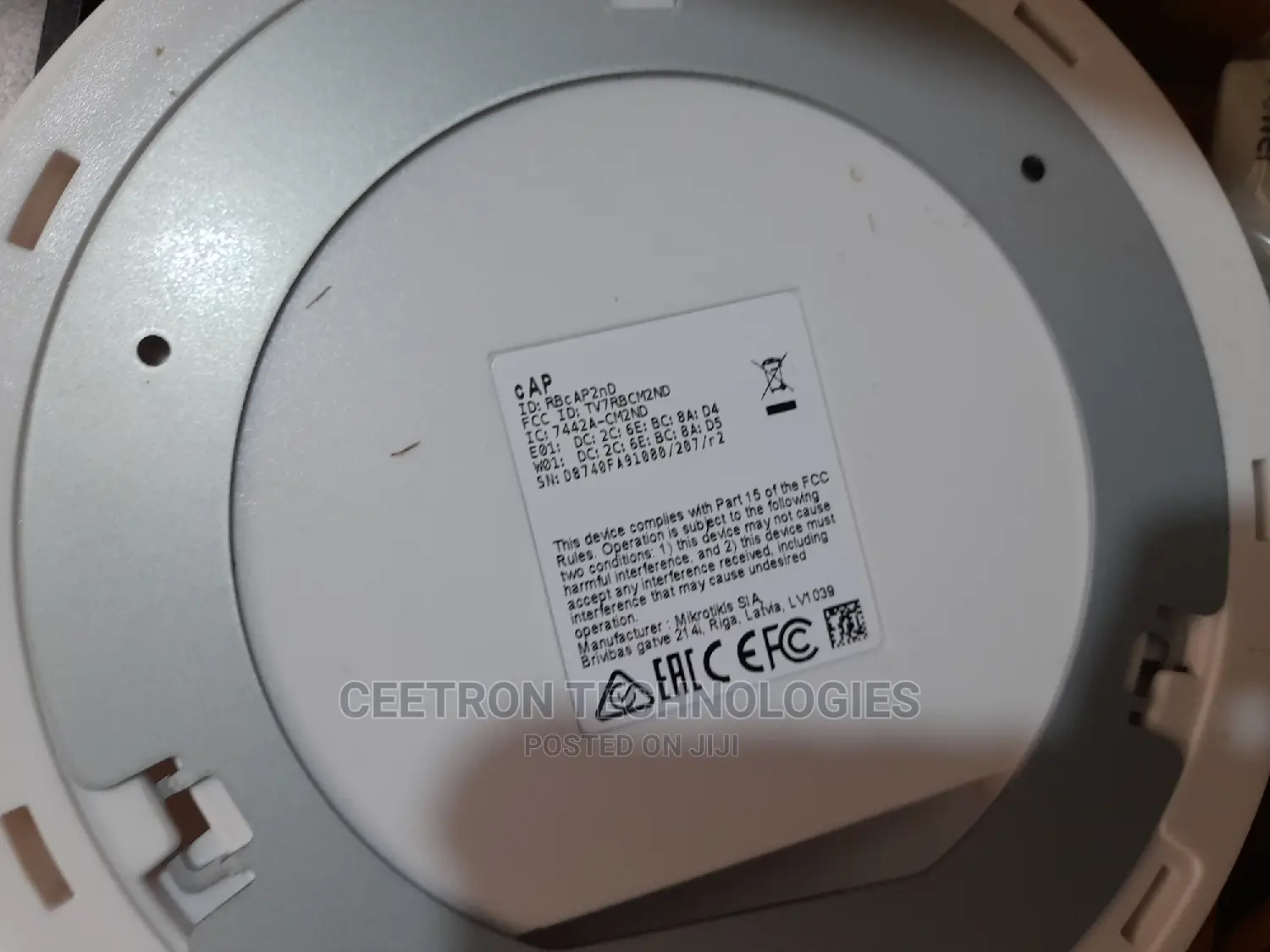 MIKROTIK:Rbcap2nd Cap With Case