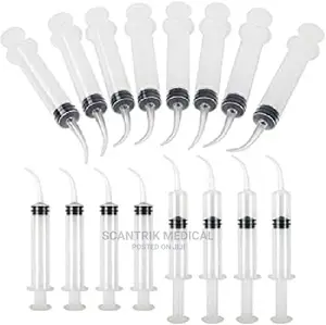 Disposable Dental Elbow Irrigation Syringe Curved Tip
