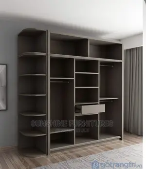 Open/Walk in Wardrobe Bag Rack Made With Imported Woods