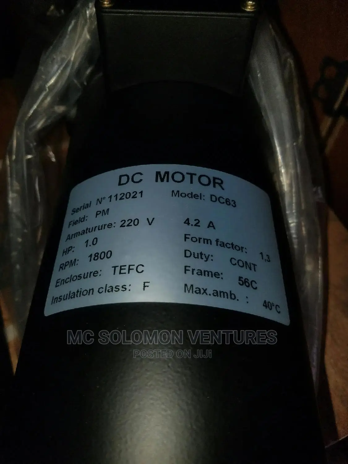 Original Dc Motor 1.0hp