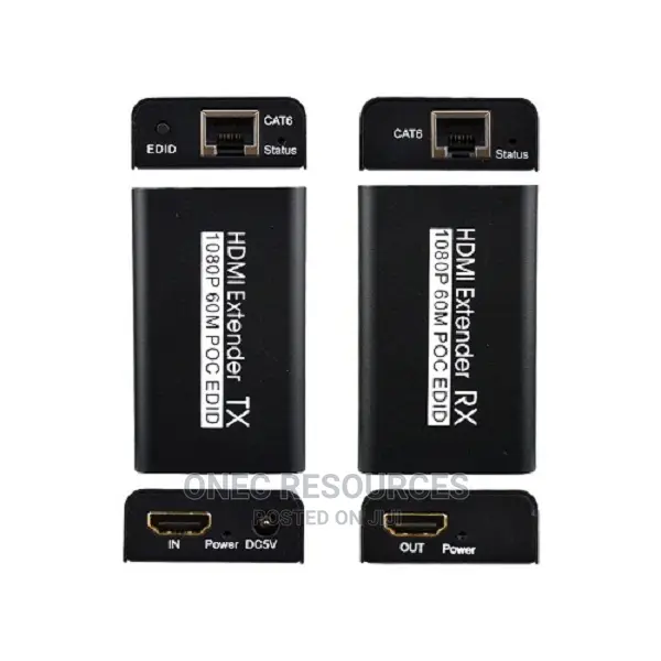 60m Hdmi Extender Poc Over Single Cat5e/6 164ft (60m) Full H