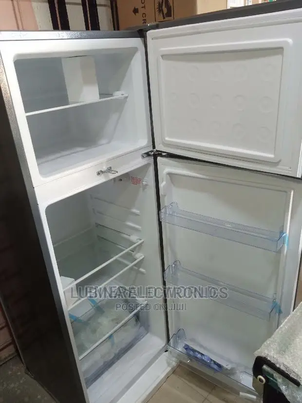 Band New BRUHM 200LITTER Double Door Fridge/External/Silver/
