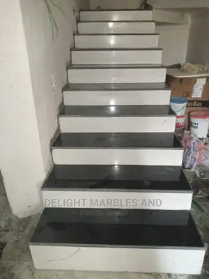 Black Galaxy Imported Granites Staircase