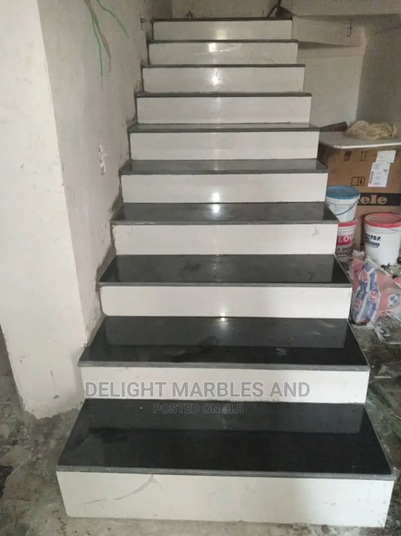 Black Galaxy Imported Granites Staircase