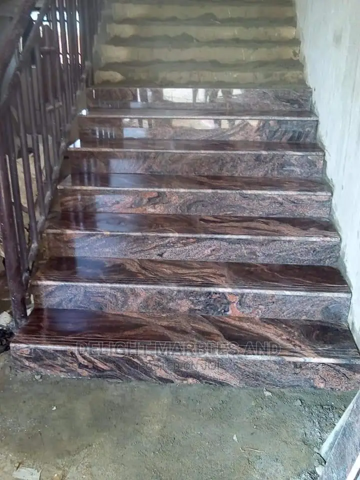 Black Galaxy Imported Granites Staircase