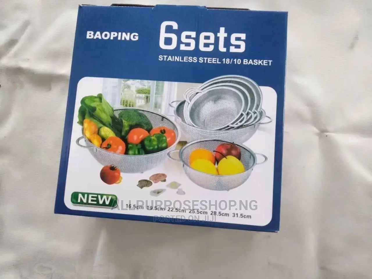 6pcs Stainless Sieve