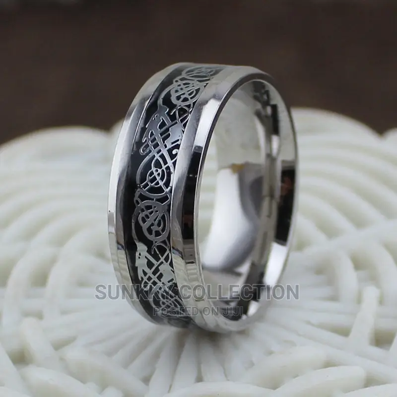 Vintage Silver Stainless Ring for Men
