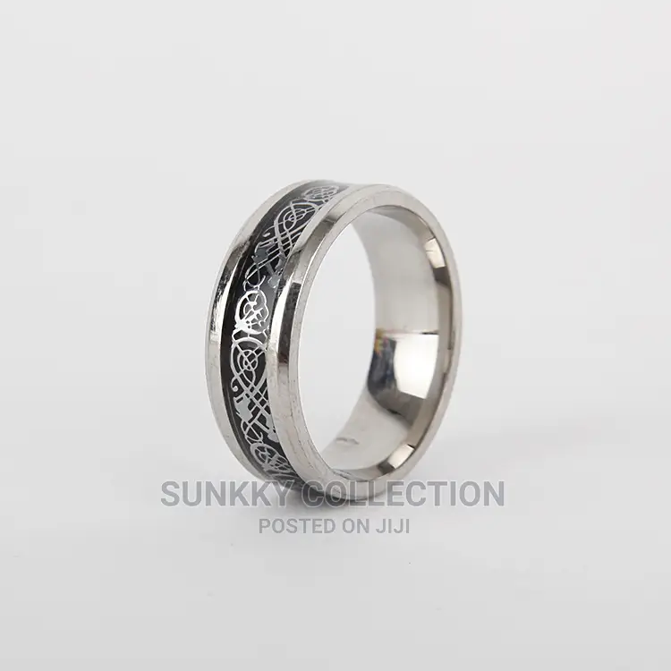 Vintage Silver Stainless Ring for Men
