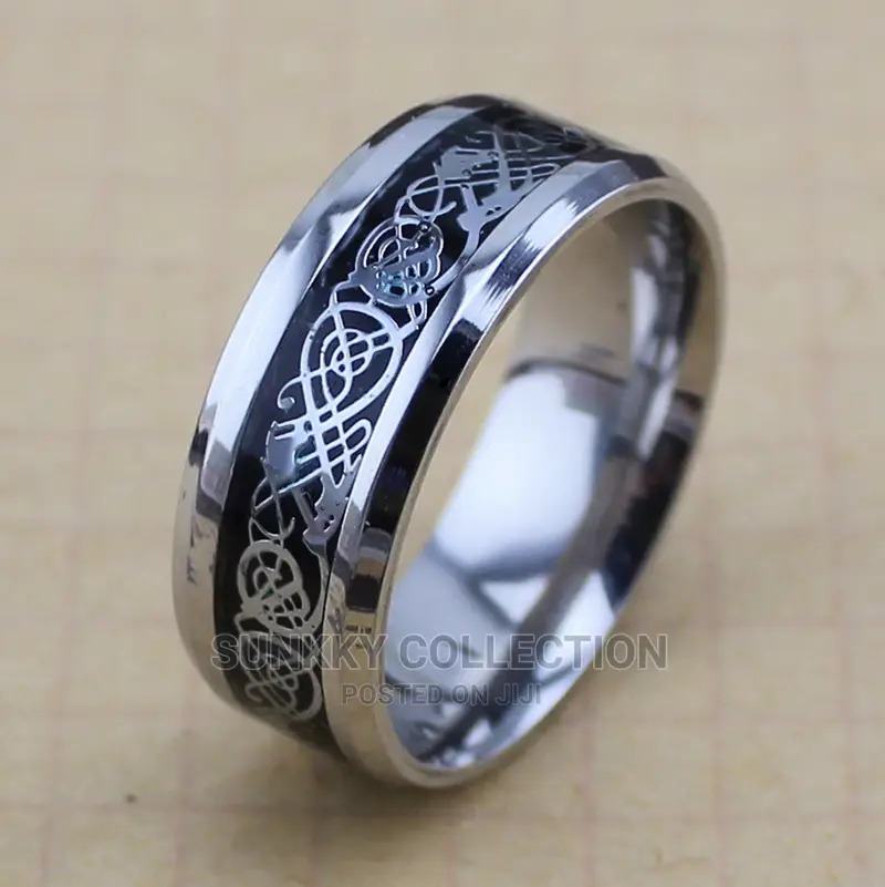 Vintage Silver Stainless Ring for Men