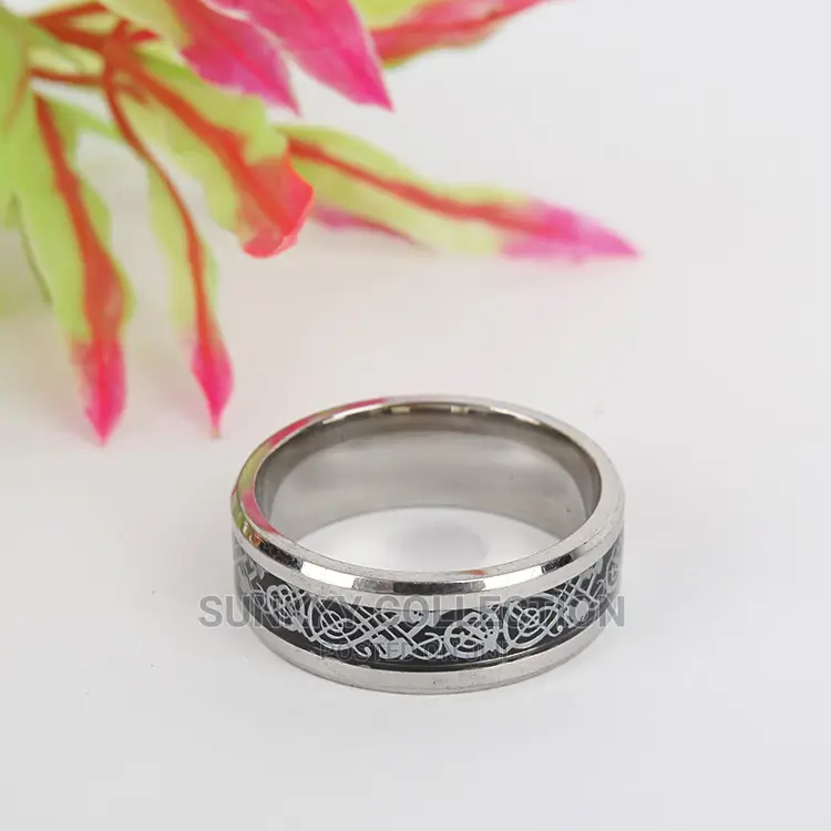 Vintage Silver Stainless Ring for Men