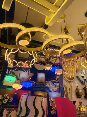 By4 Ring Luxury Led Dropping Chandelier Quality 3color