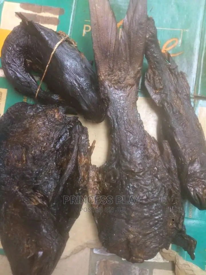 Dried Smoked Catfish, Shared RAM and Goat, Snails