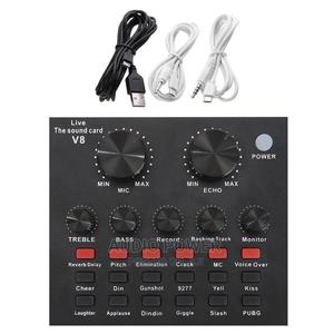 V8 Sound Card for Mobile Phones, Karaoke, and PC