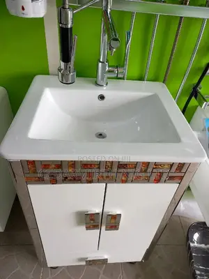 Mosaic White Cabinet Basin