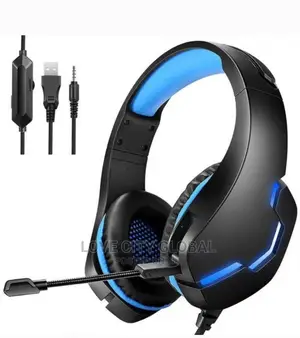 J10 Gaming Headset Wit Microphone Led Light for Ps4, Pc, Ios
