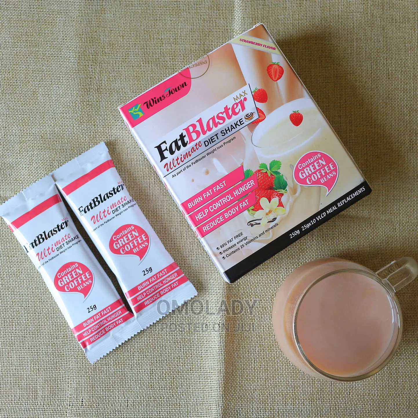Fatblaster Ultimate Diet Shake - Strawberry Flavour - 250g