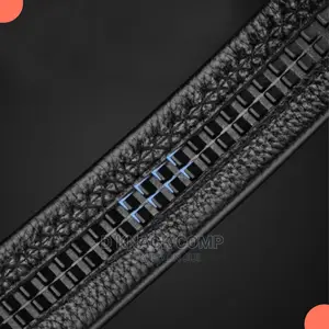 Better Leather Automatic Mens Strap Belt - Black