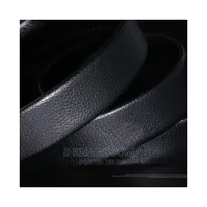 Better Leather Automatic Mens Strap Belt - Black
