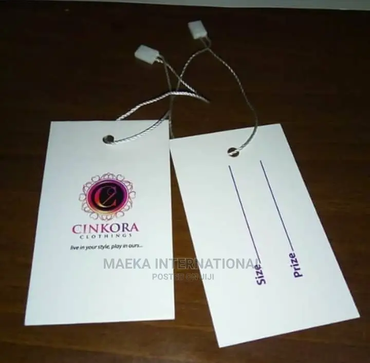 Paper Tag for Clothes