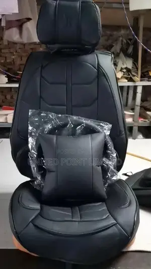Rp Plain Black Leather Seat Cover