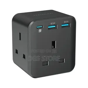 Powerology 3 Outlet Wall Socket With Fast Charging Usb Pd20w