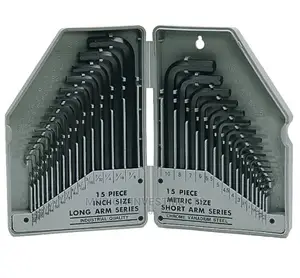 30pcs Inch/Metric Allen Key Wrench Metric Hex Key Set