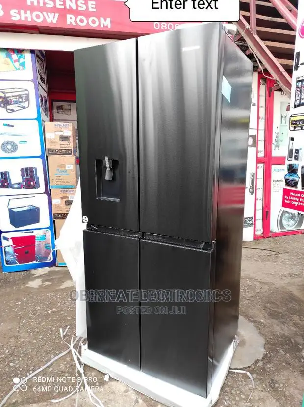 Brand New HISENSE Side By Side Fridge/External/Black Colour/