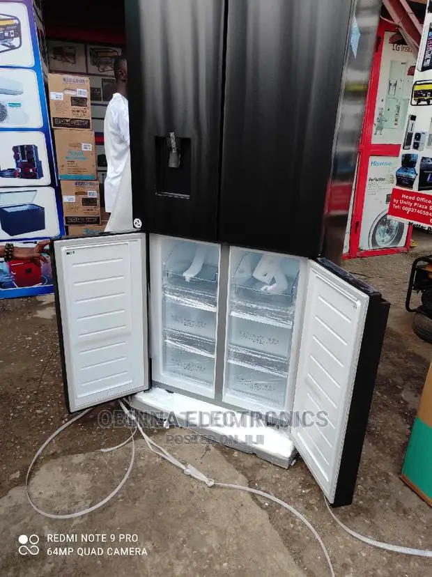 Brand New HISENSE Side By Side Fridge/External/Black Colour/