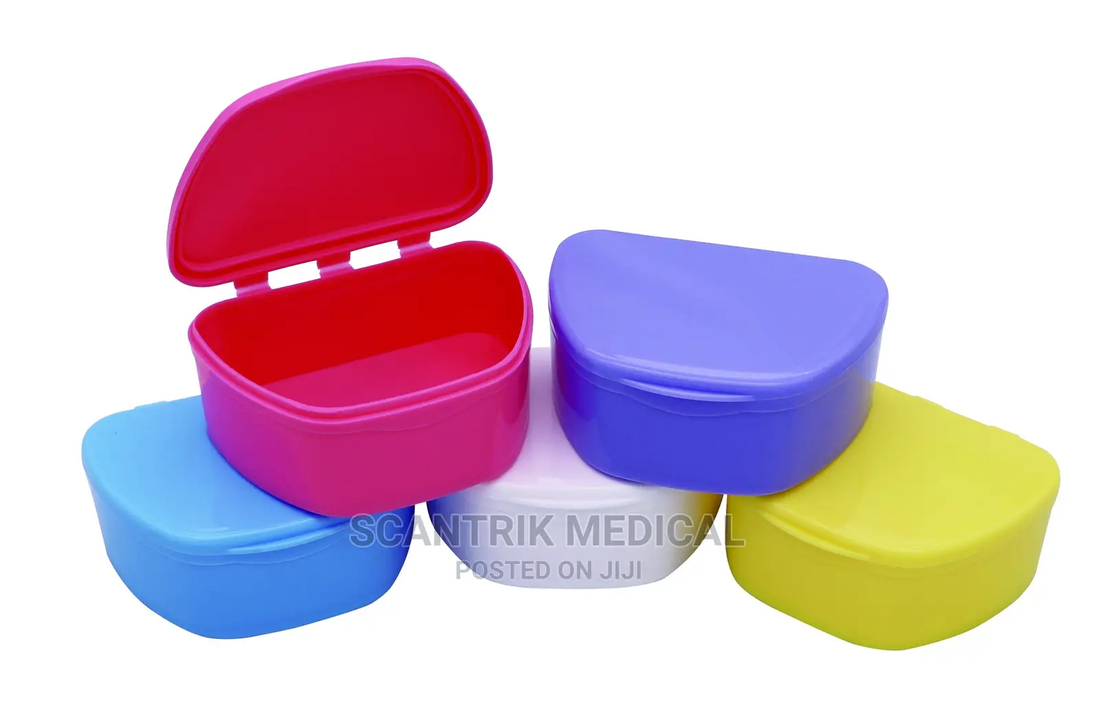 Denture Bath Box Organizer Dental False Teeth Storage Box