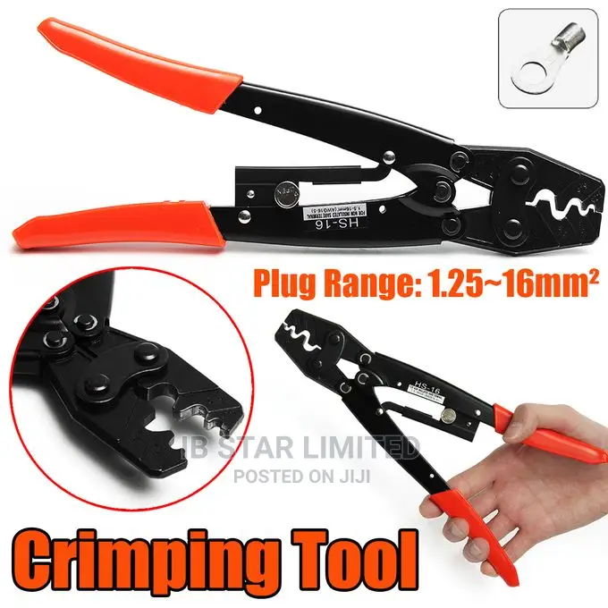 Terminals 1.25~16 Mm2 Plug 50 Amp Crimping Plier Tool