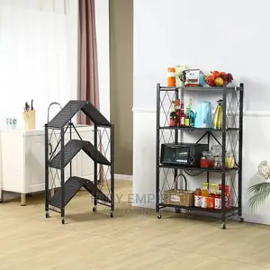 4 Rack Shelf Folded Kitchen Microwave Oven Rack,