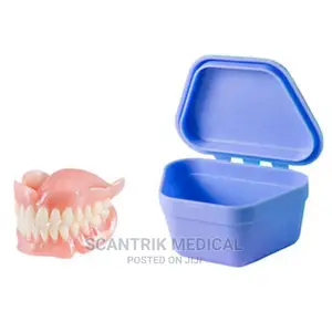 Dental False Teeth Storage Box With Hanging Net Container
