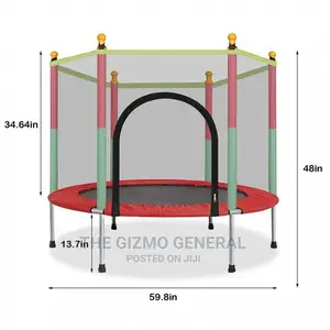 Lisasiy Inc 5' Round Kid / Toddler Trampoline