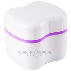 Dental Bath Container Retainer Box Denture Holder