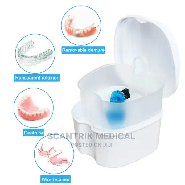 Plastic Denture Case Mouthguard Container Tooth Storage Box