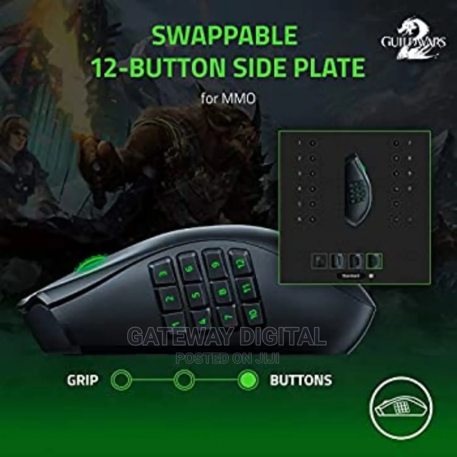 Razer Naga Pro Wireless Gaming Mouse-Black