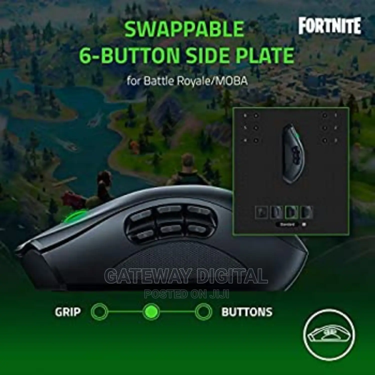 Razer Naga Pro Wireless Gaming Mouse-Black