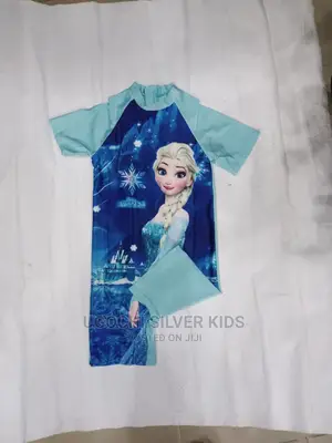 Girl Child Blue Swimming Wear Is Available