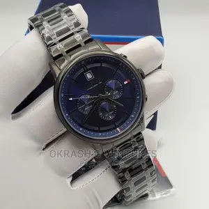 Tommy Hilfiger Chronograph Black Chain Watch for Women's