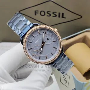 Fossil Ice Head Chrono Rose Gold/Silver Watch for Women's