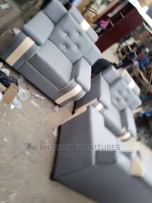 7 Seaters Grey/Cream Executive Sofa