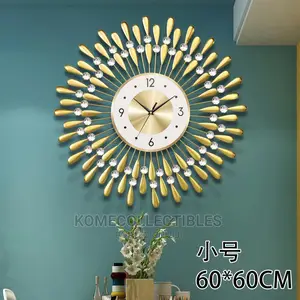 Gold Wall Clock 60 by 60 Size