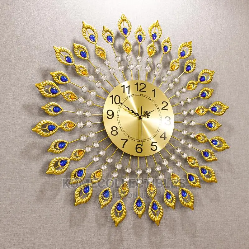 Gold Wall Clock 60 by 60 Size