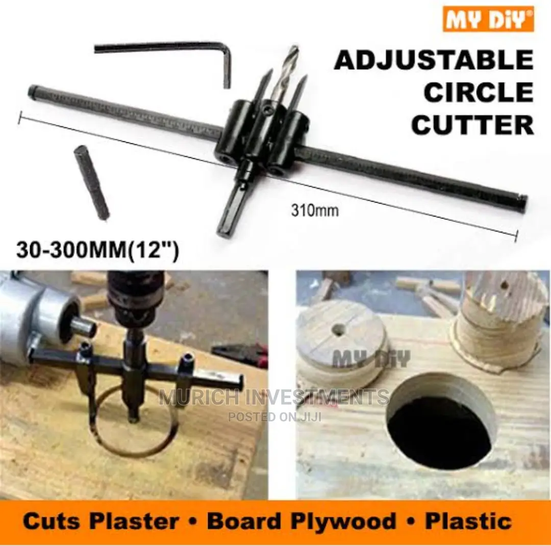 Adjustable Circle Hole Cutter Drill Bit 30mm-300mm /12"Inch