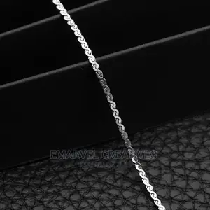 Popular Titanium Flat S Necklace